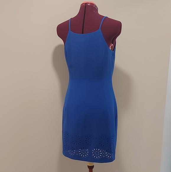 Blue Cutout Dress - Picture 3 of 4